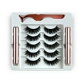 thumbnail image 2 of Natural Look Magnetic False Eyelashes With Eyeliner And Applicator 5 Pair Eyelashes Kit Ds03, 2 of 7