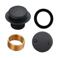 thumbnail image 2 of Punta de desagüe de bañera, rosca gruesa de repuesto, orificio único, portátil, para lavabo de baño, tapón de desagüe de bañera, juego de molduras Negro, 2 of 8