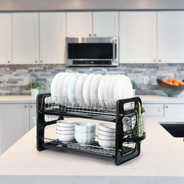 Over The Sink Dish Drying Rack, iMounTEK 2-Tier Rustproof Kitchen