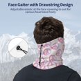 thumbnail image 4 of Neck Gaiter Face Cover Scarf, 90s Style Peace sign Retro Soft Face Sun Mask Cover Scarf Headband Cooling Sweat Absorbing Bandanas Hiking Cycling Running, 4 of 7