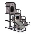 thumbnail image 4 of Productos para mascotas Cat Tower Prevue Catville Tower Gray 7240, 4 of 7