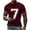 Wine T-Shirt, variant on Dagegui Men's Athletic T-Shirts Number 7 Short Sleeve Crewneck Tee Lightweight Running Workout Sport Football Tshirt Tops Black S