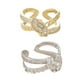 thumbnail image 3 of Guardurnaity Anillo de apertura para mujer, anillos de decoración de circón de doble capa de cobre, decoraciones ajustables, joyería para novia, regalo de Ropa, zapatos y accesorios Miscelánea Oro Guardurnaity AP014643-01, 3 of 6