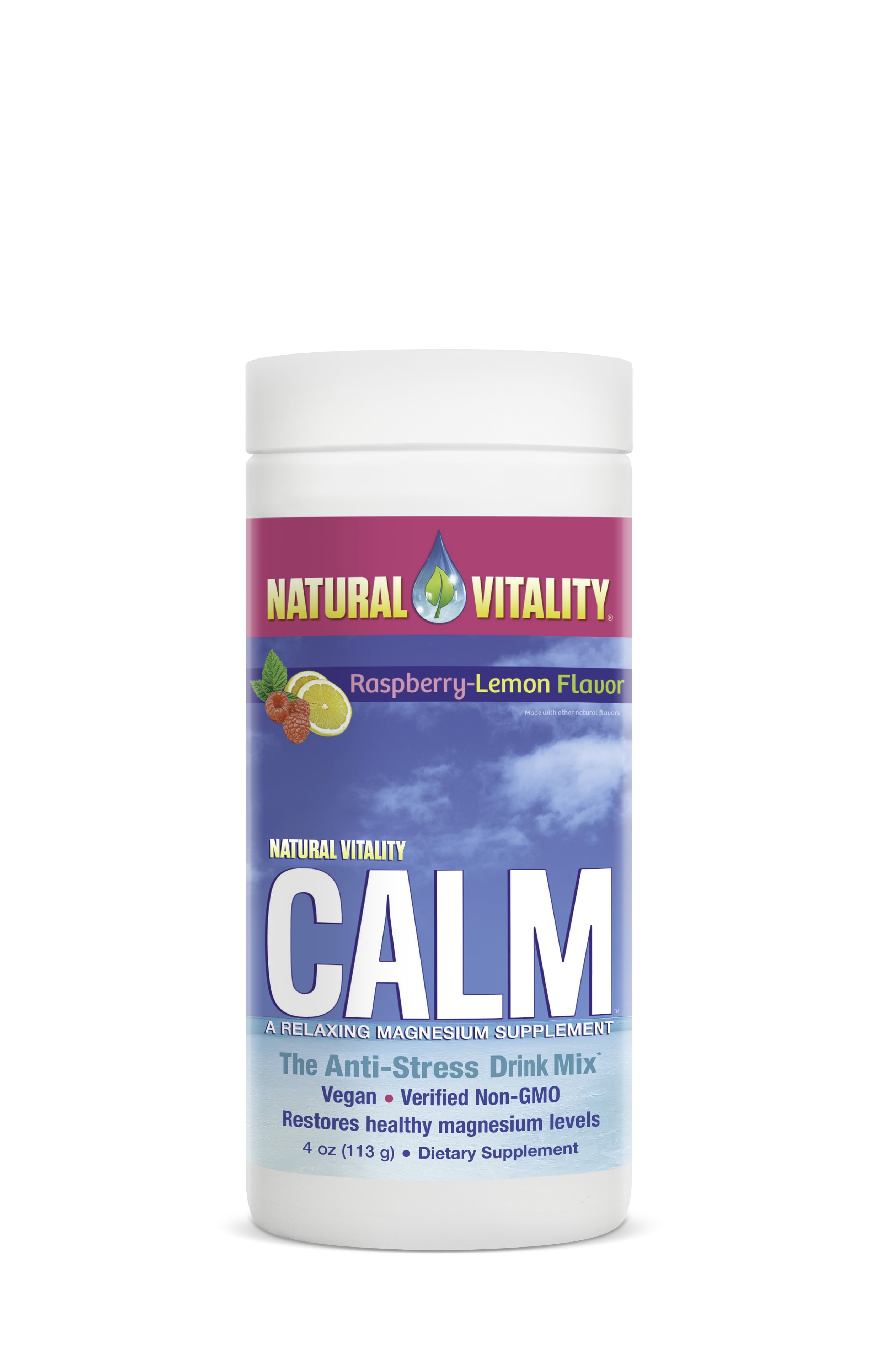 Natural Vitality Calm Natural vitality calm a magnesium citrate
supplement raspberry-lemon 20