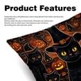 thumbnail image 2 of Cat with Unique Patterns Covers - Set of 2 Throw Pillows for Home Decor - Available in 16x16, 18x18, 20x20 Inches for Various Occasions, 2 of 6