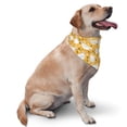 thumbnail image 2 of Naloa Yellow Lemon Slices Dog Bandanas 1PC Washable Triangle Dog Scarfs Premium Durable Fabric, for Small Medium Large Dogs and Cats, 2 of 6