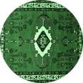 thumbnail image 1 of Ahgly Company Indoor Round Persian Emerald Green Traditional Area Rugs, 6' Round, 1 of 4