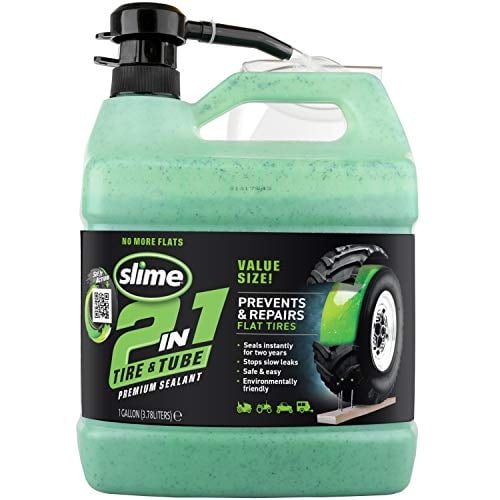 Reparador de pinchazos 2 en 1 Sealant Slime 10195 para neumáticos y tubos, 3,78 litros