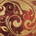 thumbnail image 2 of Kristin Emery 26x26 Gallery Wrapped Canvas Wall Art Titled - Red Gold Swirl, 2 of 4
