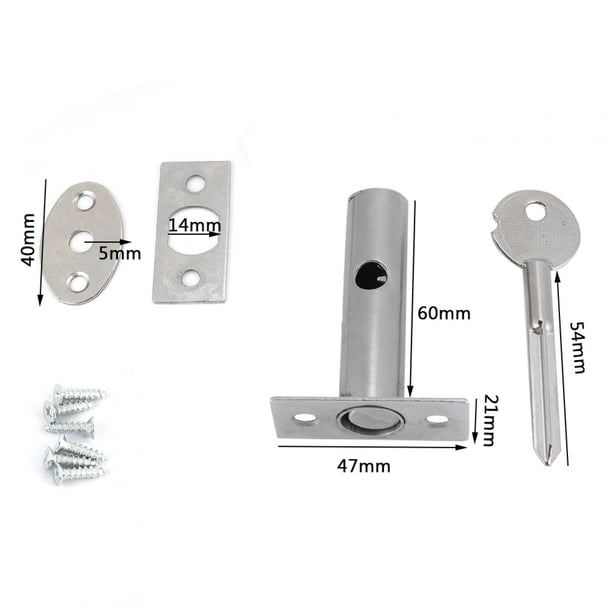 Bloqueo de tubo Invisible Bloqueo, Cerrado de Puerta de Fugo Con Hardware de Hierro, Bloqueo de Pasillo de Escape Para Puertas de Fuego Doble de Ventilador de Hoteles,