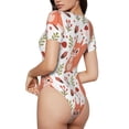 thumbnail image 3 of Naloa Squirrel And Women's Short-Sleeved Onesie, One-Piece Swimsuit for Parties, dates, clubs - Large, 3 of 9