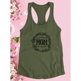 thumbnail image 3 of Best Mom Nature Lineart Racerback Tank Women -Image by Shutterstock, Female x-Small, 3 of 4