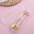 thumbnail image 3 of Dessert Spoon Stainless Steel: Stirring Spoon Ice Cream Spoon with Dinner Fork, 3 of 9