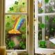 thumbnail image 5 of Pegatinas para ventanas: 1 magníficas pegatinas electrostáticas decorativas con diseño de hierba de cuatro hojas para evitar que los pájaros choquen contra sus ventanas, 5 of 5