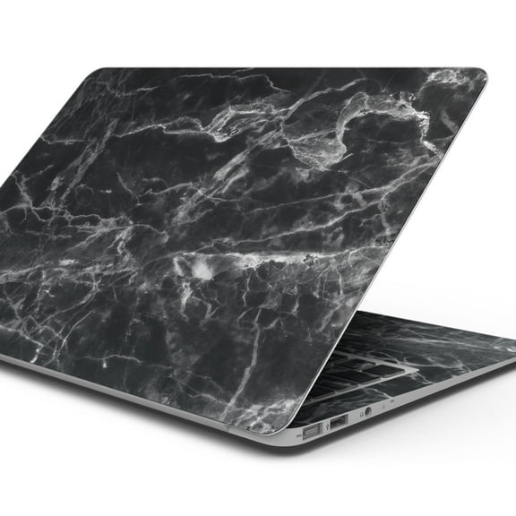 Design Skinz Smooth Black Marble Full-Body Wrap Scratch Resistant Decal Skin-Kit Compatible with MacBook 13" Pro (A1708)