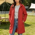 thumbnail image 6 of QQZ Long Tunic Oversized Hooded Zip Up Cardigan For Women, Long Sleeve Wind Resistant Cardigan Sweaters For Women, Lightweight Fall Outfits For Travel Business Casual Outdoor Daily Wear, 6 of 8