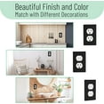 thumbnail image 5 of Bates- Black Outlet Covers Wall Plate, 10 Pack, Duplex Receptacle Outlet, 5 of 8