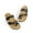 BLACK, variant on Women's Cork Footbed Thong Slide Sandals Comfort Flat Sandals for Summer
