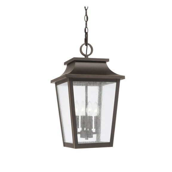 Capital Lighting 953344OZ Chandler 4 Light 12" Wide Outdoor Pendant - Bronze