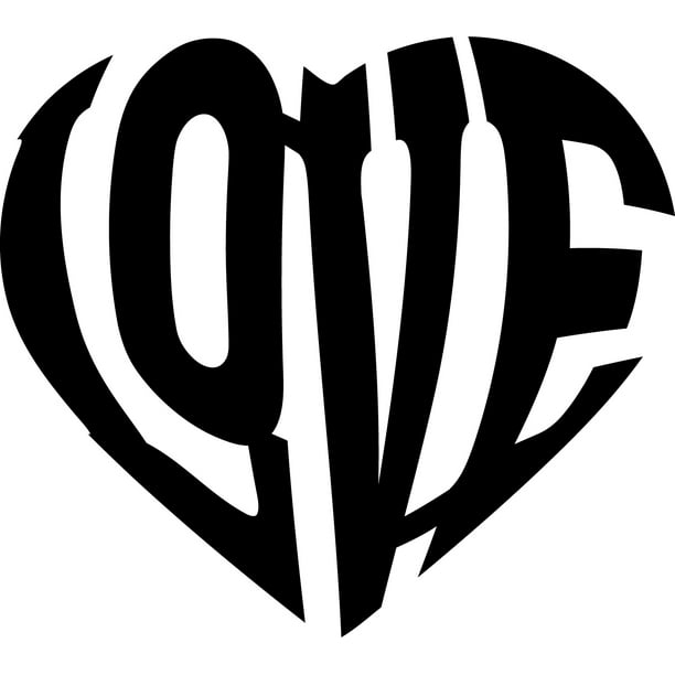 Heart Shape Word Art - Beautiful Solid Steel Home Decor Decorative