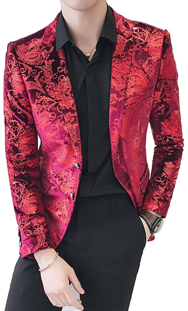 Men's luxury Casual Dress Suit Slim Fit Stylish Blazer 