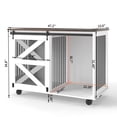 thumbnail image 4 of Jopath 47.2" Large Dog Crate, Wooden Dog Kennel with 2 Drawers,Divider and Sliding Door, Indoor Pets Furniture Style Double Dog Crates for Medium Small Dogs, 4 of 10