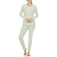 thumbnail image 1 of White Mark Ensemble de Pyjama Gaufré pour Femmes, 1 of 6