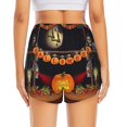 thumbnail image 4 of Goofa Halloween Decoration Printed Women 2 in 1 Running Shorts,Quick Dry Athletic Workout Shorts,High Waisted Athletic Shorts with Liner Pockets-Medium, 4 of 9