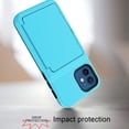 thumbnail image 3 of Allytech Case for iPhone 12(6.1 inch 2020), iPhone 12 Pro Case and Cover with Card Holder, Silicone Scratch Resistant Soft TPU Shock-Absorbing Rugged Case for Apple iPhone 12 Pro/iPhone 12, Skyblue, 3 of 6