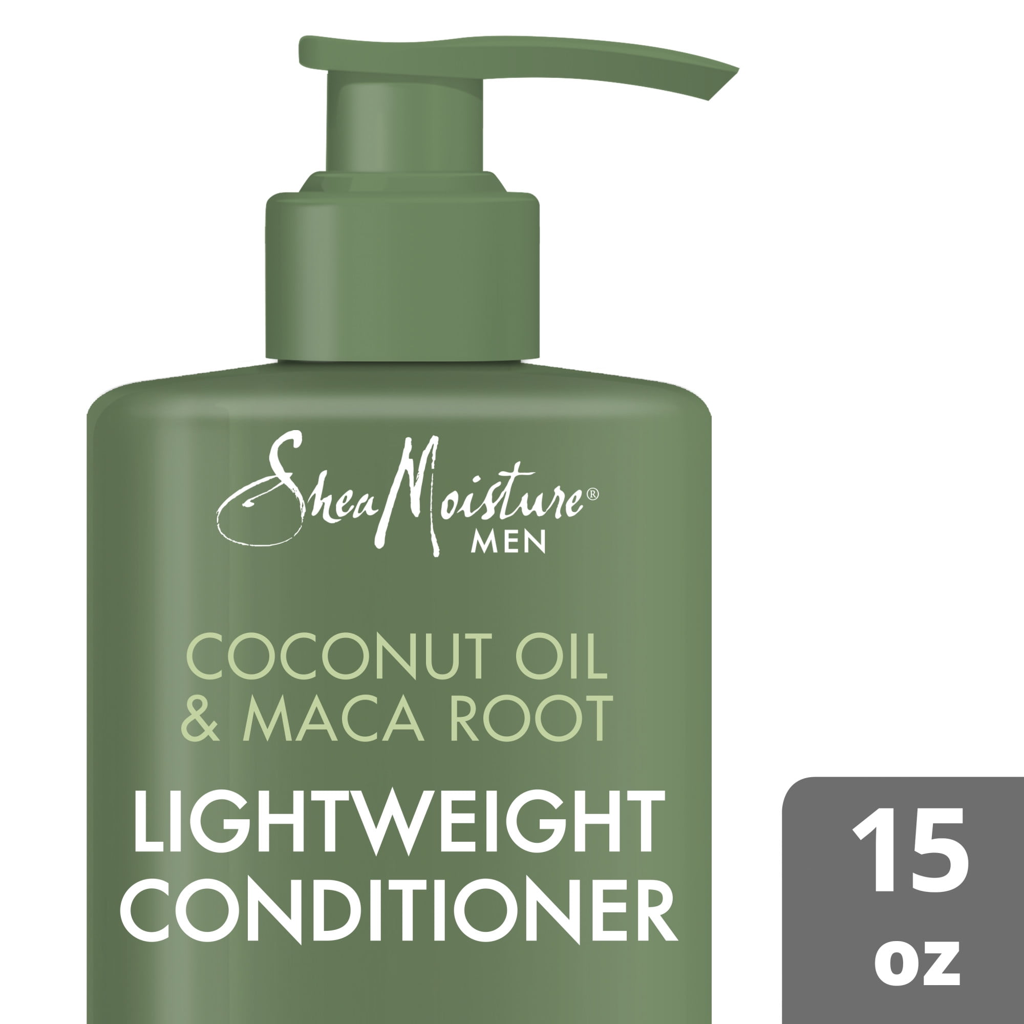 SheaMoisture Men's Moisturizing nourishing Daily Conditioner with Coconut oil & Maca Root, 15 fl oz