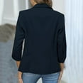 thumbnail image 4 of Wensltd Cardigan Jacket for Women Solid Color Fashion Long Sleeve Work Casual Coat, 4 of 8