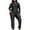 Black, variant on Odeerbi Plus Size Modest Muslim Swimwear for Women Full Coverage Burkini Swimsuit Long Sleeve Top Swim Pants Set Bathing Suit New Fashion Casual Split Beachwear Black