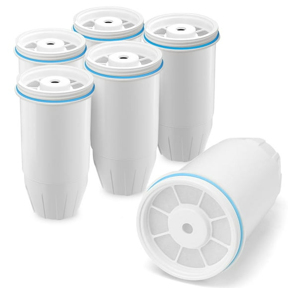 Water Filter Replacement Compatible with Zero Pitcher and Dispenser ZR-001 ZR-017 ZR-004 ZP-006 ZD-013 ZS-008, Multi-Stage Filter System, Reduce Lead, Chromium, and