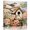 Pink Brown, variant on Wall Art Prints, Retro Birdhouse Framed Canvas Prints for Bedroom Living Room Bathroom Office, Pink Spring Floral Birds Vintage Gallery Wrap Wall Art Poster for Gifts Home Decor 12"x12"