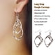 thumbnail image 2 of Qarigey 1 par de pendientes colgantes, bucle de remolino Simple, diario, joyería femenina, regalos para amigas a la moda, decoraciones Type1 NO1, 2 of 6