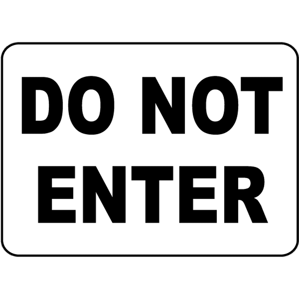 Traffic Signs Do Not Enter Sign 1 12 X 18 Magnet Sign Street Weather