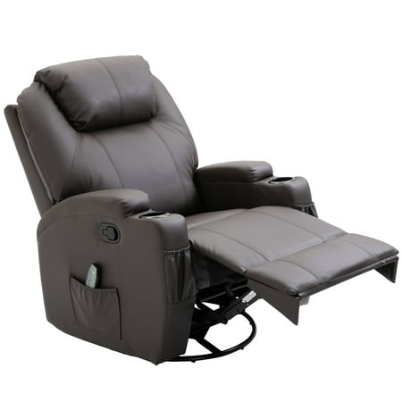 Faux Leather Vibrating Chair with Heat Function and Remote | Walmart Canada