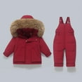 thumbnail image 2 of KAUOD Kids Puffer Waterproof Snow Suits 2 Piece Winter Snowboard Ski Jackets Bib Overall Set Boys Girls Warm Snowpants, 2 of 9