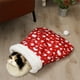 thumbnail image 1 of Pisexur Suministros para mascotas Camas para gatos Tiendas para gatos Camas para perros Cama cueva para gatos semicerrada con bolas de peluche Cama para gatos cubierta superros, gatos y animales, 1 of 6