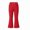 Red, variant on WAVSUF Girls School Flare Pants Elastic Waist Soft Comfort with Pockets Fall Casual Uniform Pants Brown 7-8