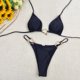 thumbnail image 1 of Trajes de baño Amzcrzy Tankini para mujer, trajes de baño, trajes de baño, bikini para mujer, conjuntos de bikini de moda de color sólido con tirantes y espalda descubierta, negro, L, 1 of 5