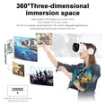 thumbnail image 2 of VR Headset for Phone, 3D Glasses Virtual Reality Headset with Bluetooth Headphone, VR Glasses for TV,Movies&Video Games with Adjustable Pupil Distance VR Goggles for iPhone/Android,White,FCC Approved, 2 of 7