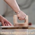 thumbnail image 1 of 2 Pack Bamboo and Wood Baren with Felt Mat for Printmaking Supplies, Block Printing Kit Printmaking Tools, 1 of 4