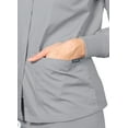 thumbnail image 4 of Adar Universal Scrubs For Women - Round Neck Warm-Up Scrub Jacket - 602 - Silver Gray - L, 4 of 7