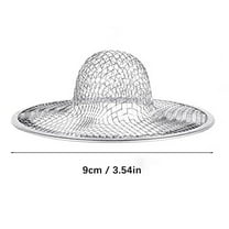 WUJDF 1Pc Stainless Steel Sink Drain Strainer,Anti-Clogging Foor Drain Sink Filter,Hair Catcher,Sewer Net, Washing Dish Filter, for Kitchen Sink Bathroom Bathtub Wash Basin Hole Shower Drains,3 Sizes