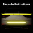thumbnail image 4 of fastboy 5pcs/set Car Warning Stciker Reflective Trunk Stripe Self Adhesive Universal Car Rear Reflector, Yellow, 4 of 7