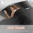 thumbnail image 4 of 3 Piece Black Grey Ombre Duvet Cover Set Twin Size, Microfiber Comforter/Quilt Cover with Corner Ties and 2 Pillowcases, Gradient Contemporary Abstract Art All Season Soft Bedding with Zipper Closure, 4 of 8