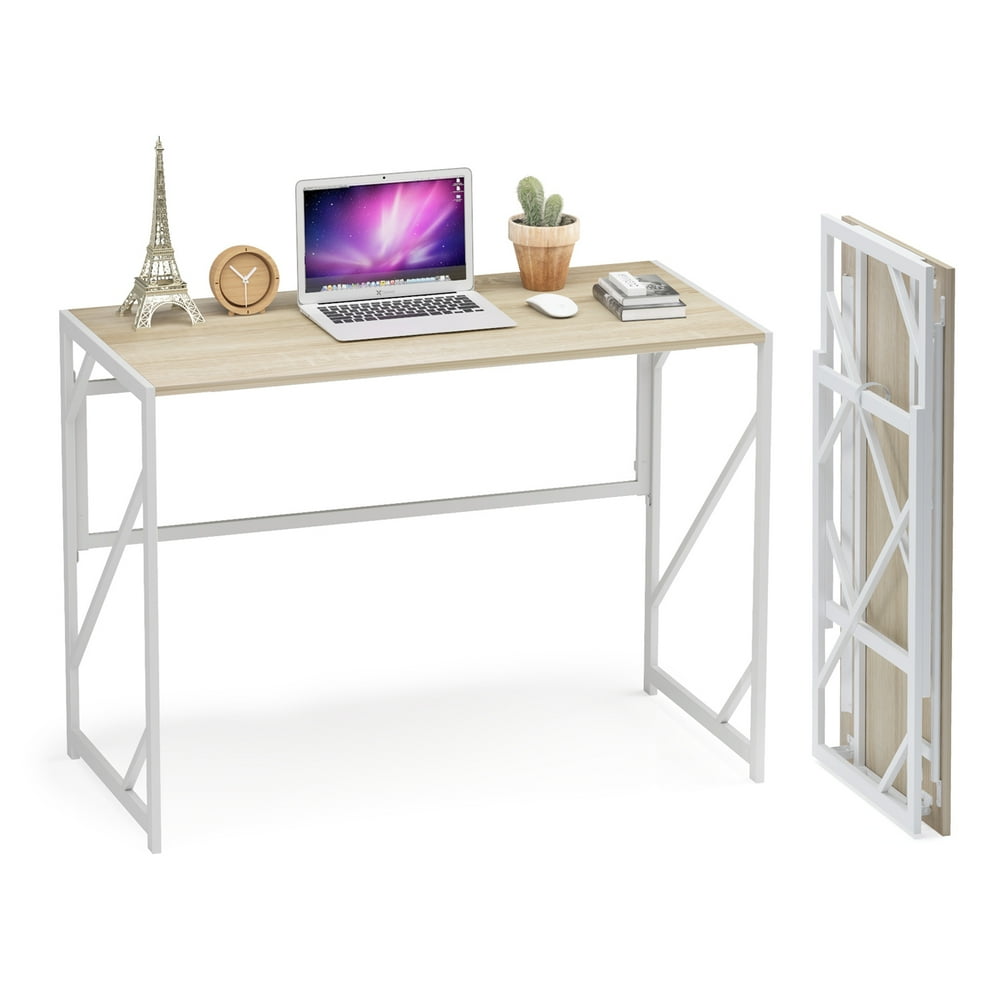 Clearance! Portable Folding Desk Wood Simple Computer Desk Study Corner