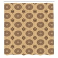 thumbnail image 2 of Ambesonne Ethnic Shower Curtain, Folk Earth Tones Eastern Art, 69"Wx70"L, Sand Brown Dark Brown, 2 of 4