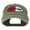 Olive Green, variant on Rally Fan Race Badge Embroidered Washed Cap - Black OSFM
